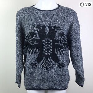 Lauren Knitwear Vintage Sweater Double Headed Eagle